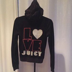 Juicy couture velour zip up track suit